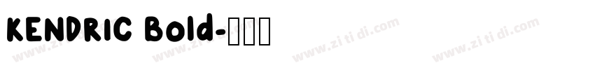 KENDRIC Bold字体转换